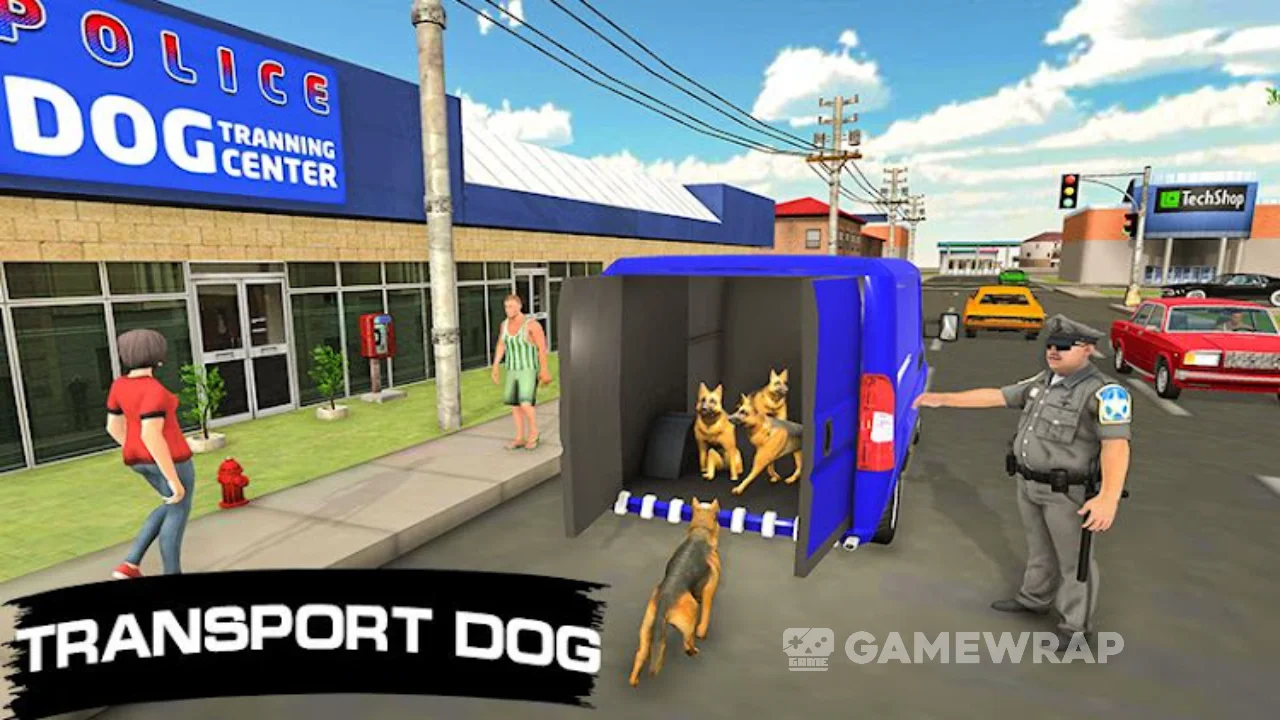 Police Dog: 3D Transport Truck